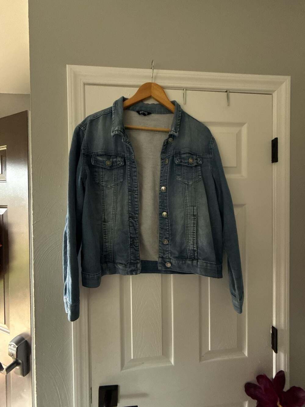 Buffalo David Bitton Denim Jacket Size L/G Blue Jean Distressed